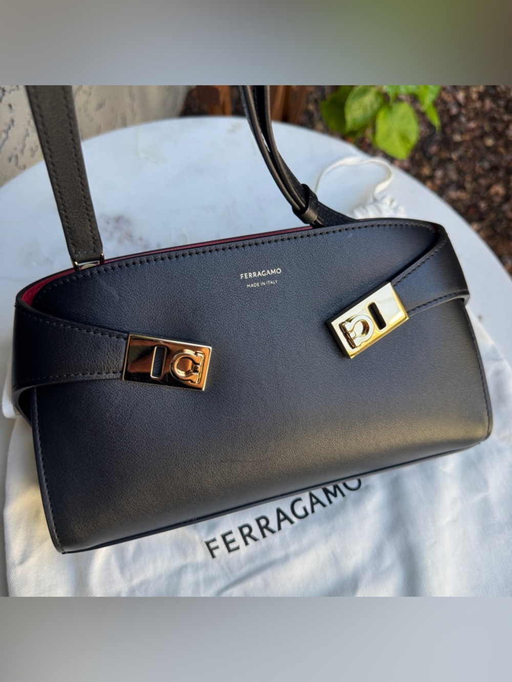 SOLD Salvatore Ferragamo Hug Mini Leather Crossbody - Picture 3 of 16